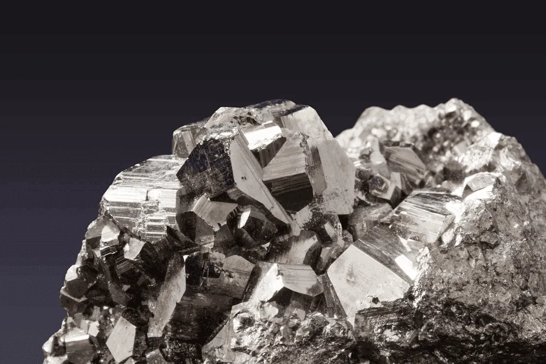 Mineral crystals close-up